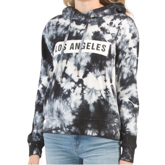 YOUNG FABULOUS & BROKE Los Angeles Tye Dye Hoodie Size Medium - Picture 1 of 8